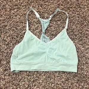Just Be Light Green Lace Bralette